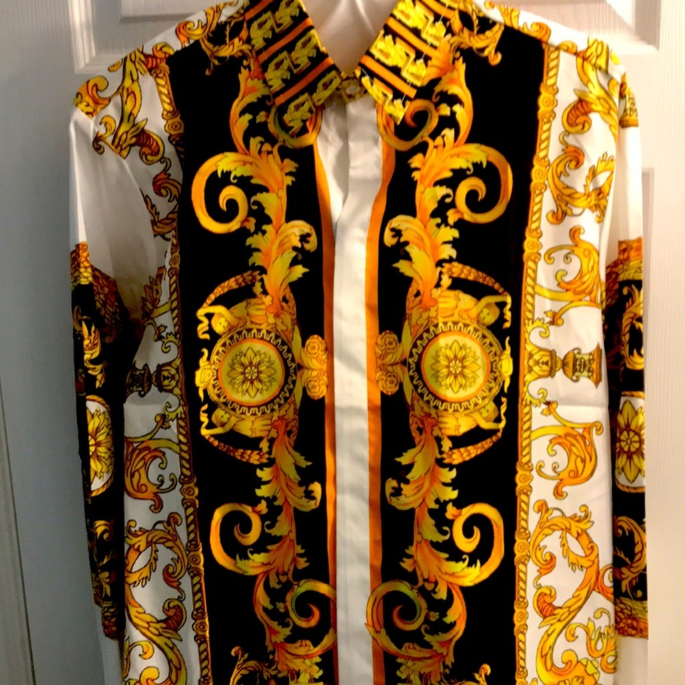 Versace button up dress shirt brand new without tags